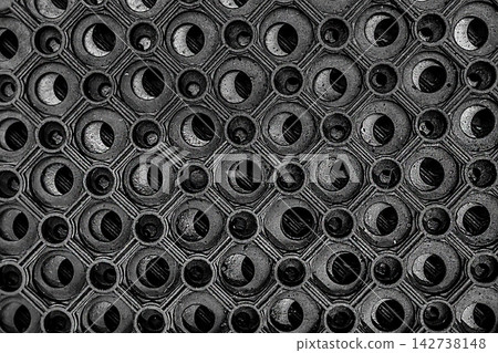 Dark black round rubber pattern cover floor rug structure backdrop circle mat rough material Dark black round rubber pattern cover floor rug structure backdrop circle mat rough material 142738148