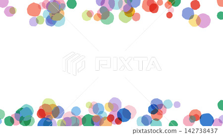 A wide frame featuring large confetti particles gently fluttering up and down. A wide frame featuring large confetti particles gently fluttering up and down. 142738437