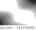 Monochrome background with diagonal lines [landscape orientation] 142738482