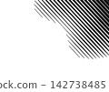 Monochrome background with a grid of lines extending into the corners [landscape orientation] 142738485