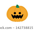 Cute illustration of a baby pumpkin for Halloween 142738815
