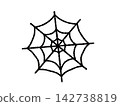 Spiderweb illustration for Halloween 142738819