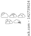 Minimalist Outline Weather Icons for Meteorology and Forecasting Design Projects 142739024