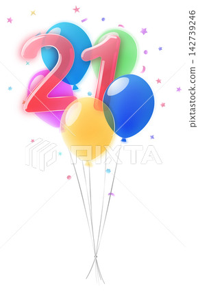 21st birthday party graphic. 21st birthday party graphic. 142739246