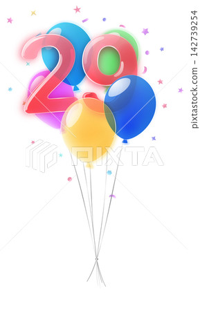 Happy 29th birthday celebration graphic. Happy 29th birthday celebration graphic. 142739254