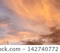 Clouds floating in the sunset sky 142740772