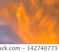 Clouds floating in the sunset sky 142740773