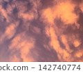 Clouds floating in the sunset sky 142740774