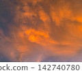 Clouds floating in the sunset sky 142740780