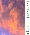 Clouds floating in the sunset sky 142740781