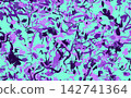 Abstract texture background with intertwining, fluid lines of purple and cyan. 142741364