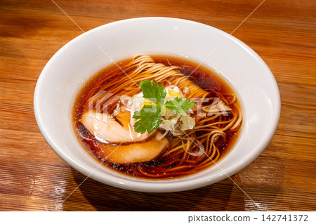 RAMEN Mozu: A ramen shop specializing in soy sauce ramen and Chinese noodles, featuring beautifully arranged noodles and a clear soy sauce broth. RAMEN Mozu: A ramen shop specializing in soy sauce ramen and Chinese noodles, featuring beautifully arranged noodles and a clear soy sauce broth. 142741372