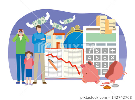 A couple struggling with financial ruin A couple struggling with financial ruin 142742768