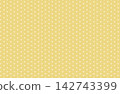 Seamless Japanese pattern background with hemp leaf motif (beige with white) 142743399