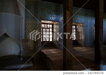 Iznik tiles adorn the interiors of Ottoman architecture in Istanbul. Iznik tiles adorn the interiors of Ottoman architecture in Istanbul. 142744178