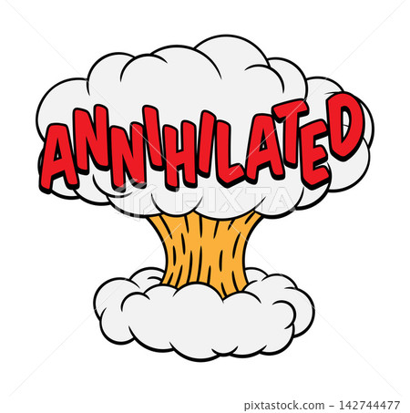 ANNIHILATED Comic Book Pop Art Atomic Cloud ANNIHILATED Comic Book Pop Art Atomic Cloud 142744477