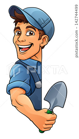Gardener Cartoon Garden Tool Man Farmer Mascot Gardener Cartoon Garden Tool Man Farmer Mascot 142744499