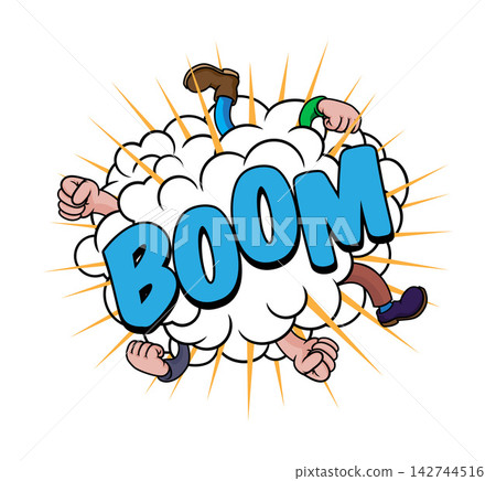 BOOM Comic Book Pop Art Fight Cloud Graphic BOOM Comic Book Pop Art Fight Cloud Graphic 142744516
