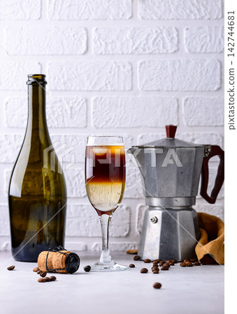 Champresso or champagne with espresso 142744681