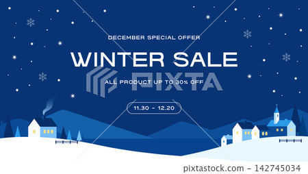 Winter Sale Special Offer December Promotion Banner Template Winter Sale Special Offer December Promotion Banner Template 142745034