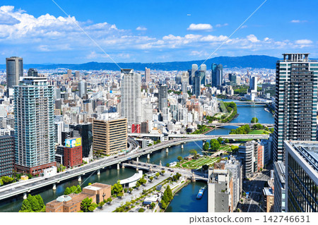 2025年9月拍攝的大阪市中心(淀屋橋、中之島、梅田地區)城市景觀。 2025年9月拍攝的大阪市中心(淀屋橋、中之島、梅田地區)城市景觀。 142746631