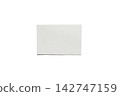 Blank white rectangular sheet of paper isolated on a white background. Mockup and copy space concept 142747159