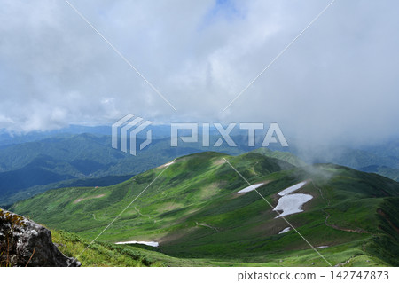 Mount Gassan climbing, Yamagata Prefecture Mount Gassan climbing, Yamagata Prefecture 142747873