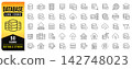 Database Line Icon Set Featuring 50 Editable Stroke Vector Symbols For Data Storage, Servers, Cloud Computing, Data Management, Backup, Security, Networking And Digital Technology Applications. 142748023