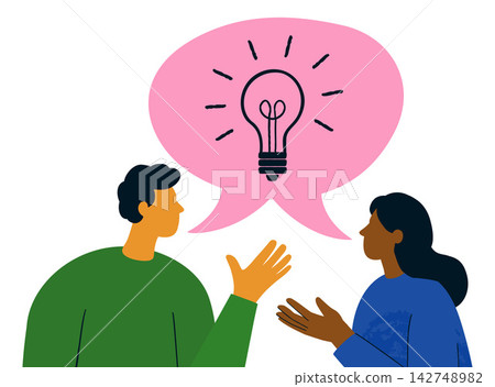 Creative Idea Discussion Teamwork Brainstorming 142748982