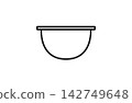 Bowl line art icon 142749648