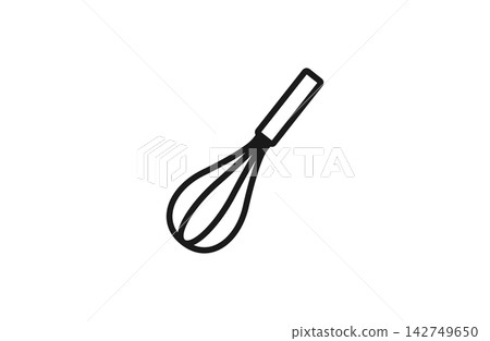 打蛋器線條圖圖示(廚房用具) 打蛋器線條圖圖示(廚房用具) 142749650