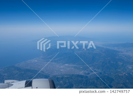 View from airplane window View from airplane window 142749757