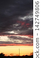 Beautiful sunset sky 142749806