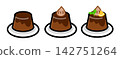 Chocolate pudding 142751264