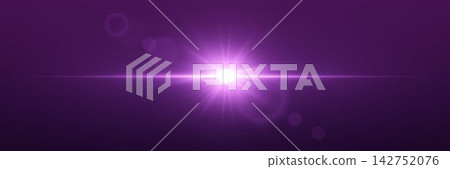 Bright violet light creating a glowing optical flare and star effect Bright violet light creating a glowing optical flare and star effect 142752076