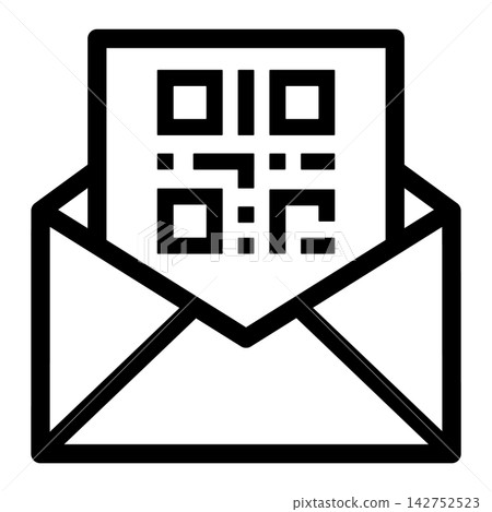 Email QR code Icon Email QR code Icon 142752523