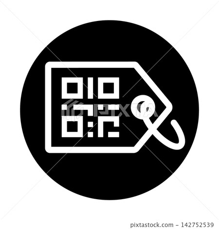 Tags and QR codes, icons Tags and QR codes, icons 142752539