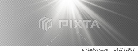 White light rays bursting from top corner, creating transparent illumination White light rays bursting from top corner, creating transparent illumination 142752998