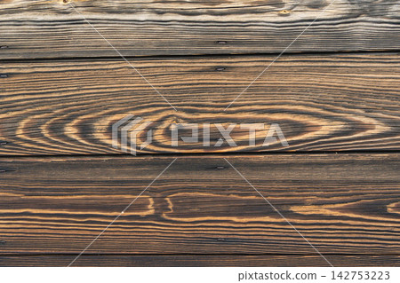 A background texture with a deep, rich wood grain and plank finish. A background texture with a deep, rich wood grain and plank finish. 142753223