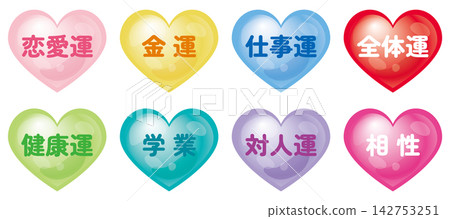 Fortune telling menu icon set Fortune telling menu icon set 142753251