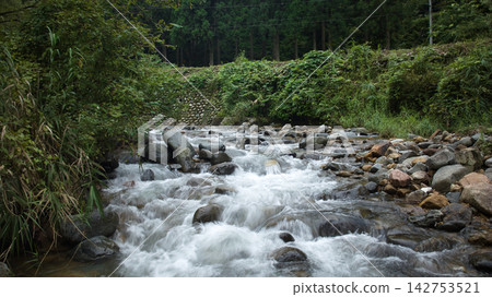 The environment downstream of Funakawa Dam in Nyuzen Town, Toyama Prefecture The environment downstream of Funakawa Dam in Nyuzen Town, Toyama Prefecture 142753521