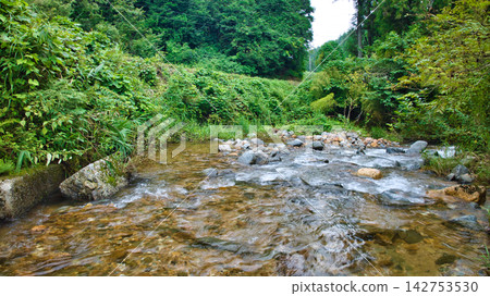 The environment downstream of Funakawa Dam in Nyuzen Town, Toyama Prefecture The environment downstream of Funakawa Dam in Nyuzen Town, Toyama Prefecture 142753530