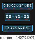 Blue Flip Clock Countdown Timer Set 142754205