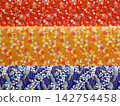 Beautiful Japanese patterned background paper 142754458