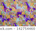 Beautiful Japanese patterned background paper 142754460