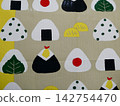 Cute rice ball design pattern 142754470