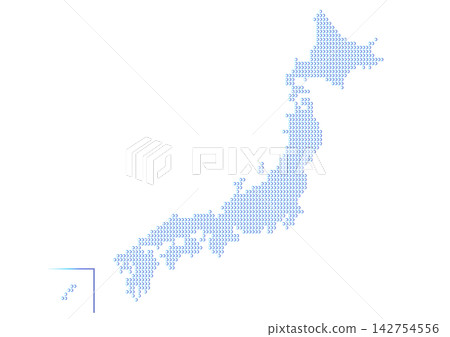 日本藍色漸層圓形圖案地圖 日本藍色漸層圓形圖案地圖 142754556