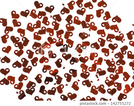 Decorative Valentine's day decorations on white background Decorative Valentine's day decorations on white background 142755272