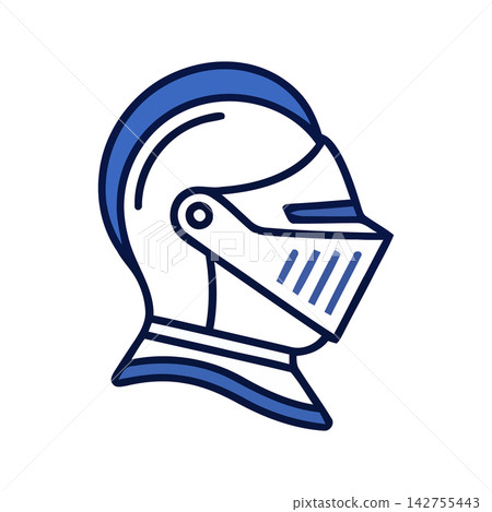 Minimalist vector icon representing a gas mask filter, perfect symbol for hazard warning or environmental safety. 142755443