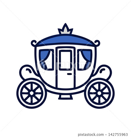 Elegant line art illustration of a stylish retro vehicle silhouette. Perfect graphic design element for travel or automotive themes. Elegant line art illustration of a stylish retro vehicle silhouette. Perfect graphic design element for travel or automotive themes. 142755963